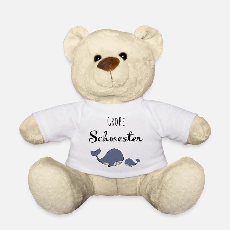 Große Schwester Wal - Teddy - Weiß