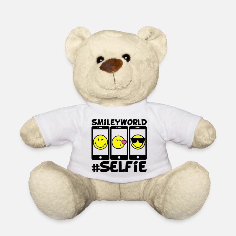 Smileys und Selfies - Teddy - Weiß
