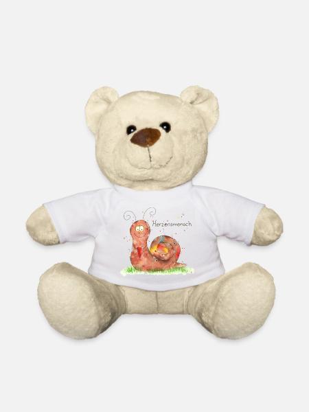 Schnecke Emma - Teddy - Weiß