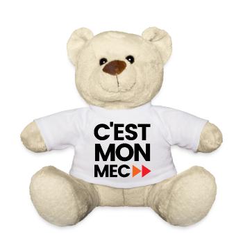 C'est mon mec - Nounours - blanc - Devant