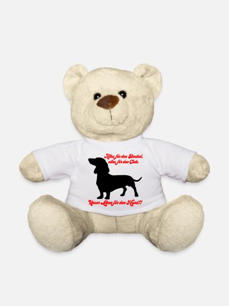 Farben änderbar | Alles für den Dackel... - Teddy - Weiß