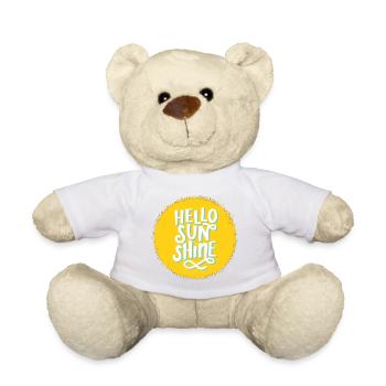 Bonjour Sunshine - Nounours - blanc - Devant