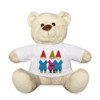 gartenzerge vielfalt - Teddy - Weiß - Vorne