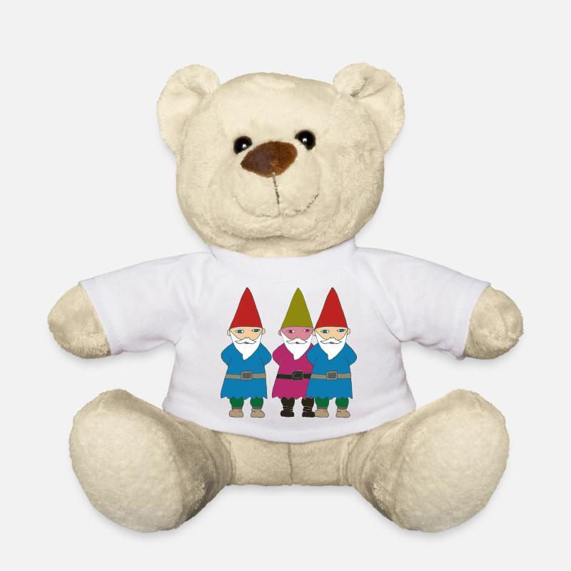 gartenzerge vielfalt - Teddy - Weiß
