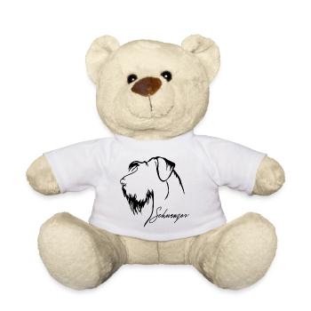 SCHNAUZER Profile Dogs Dog Wilsigns - Teddy Bear - white - Front