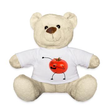 tomato with geischt - Teddy Bear - white - Front