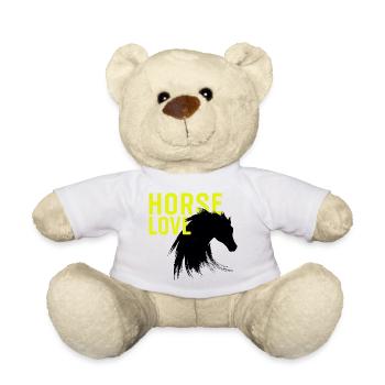 Reiten pferd horse love reitverein Pferdespruch mä - Nounours - blanc - Devant