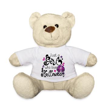 Halloween Girl November Gift Cadeau - Nounours - blanc - Devant