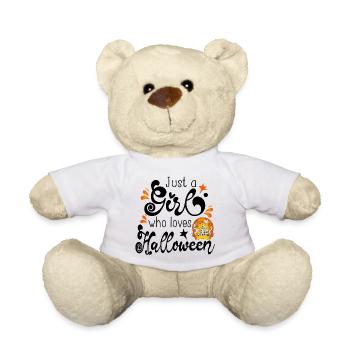 Halloween Girl November Gift Cadeau - Nounours - blanc - Devant