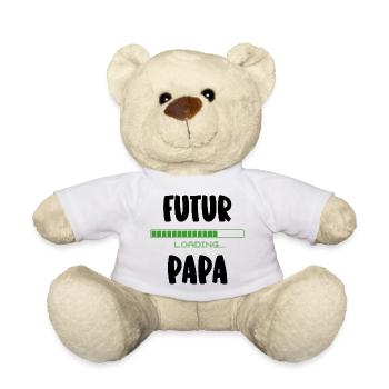 futur papa - Nounours - blanc - Devant