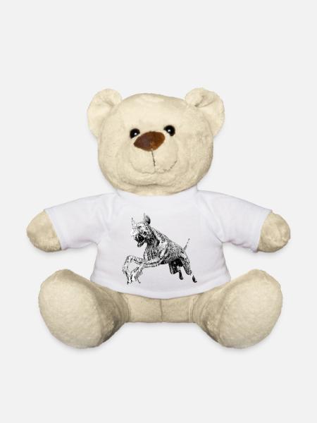 Der Angriffslustige - Teddy - Weiß