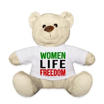 Women life freedom - Teddy Bear - white - Front