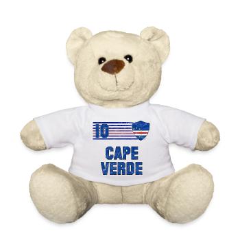 Kap Verde Fußball Mannschaft - Teddy - Weiß - Vorne