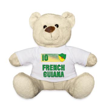 Équipe de Guyane de football Français - Nounours - blanc - Devant
