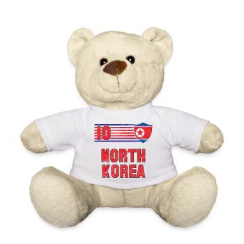 Nordkorea Fußball Mannschaft - Teddy - Weiß - Vorne