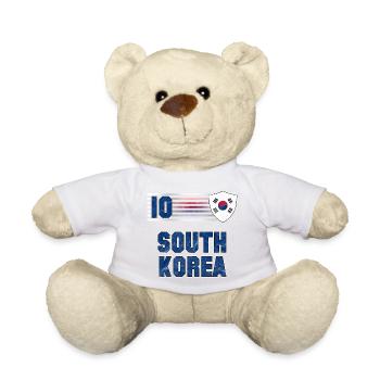 Équipe de Corée du Sud de football - Nounours - blanc - Devant