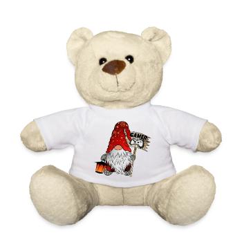 Gamer Wichtel Christmas Gnom - Teddy - Weiß - Vorne