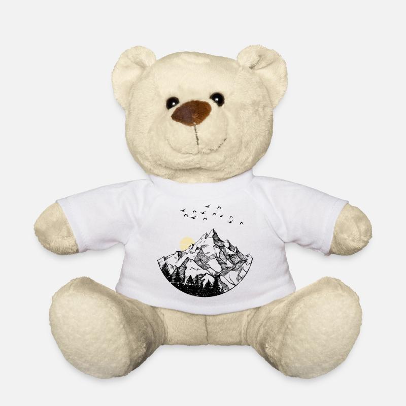 Fragmentierte Sonne über dem Nachthimmel - Teddy - Weiß
