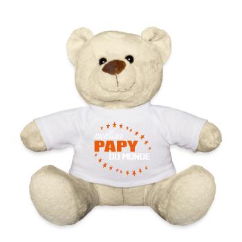 Meilleur Papy Du Monde - Nounours - blanc - Devant
