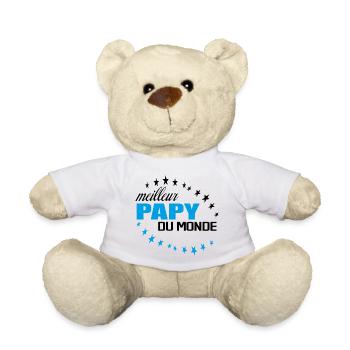 Meilleur Papy Du Monde - Nounours - blanc - Devant