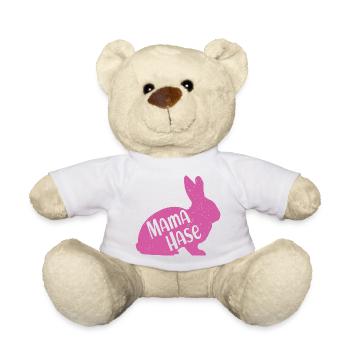 Mama Hase Frohe Ostern Hasenmama Osterhase Mutter - Teddy - Weiß - Vorne