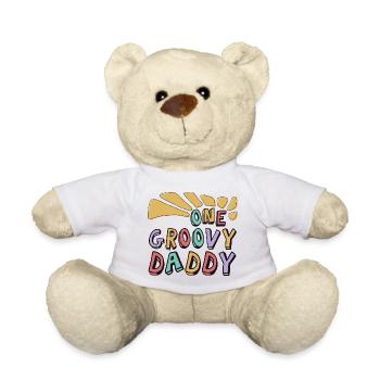 Ein grooviger Papa, Ein toller Papa - Teddy - Weiß - Vorne
