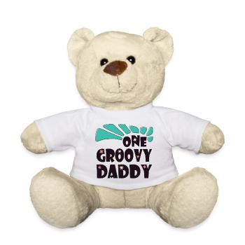 Ein grooviger Papa, Ein toller Papa - Teddy - Weiß - Vorne