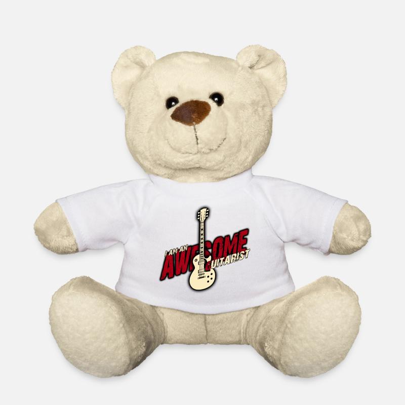 Awesome Guitarist - Teddy Bear - white