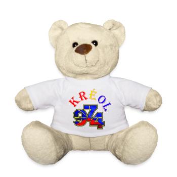 Kreol 974 Neon Grid - Teddy Bear - white - Front