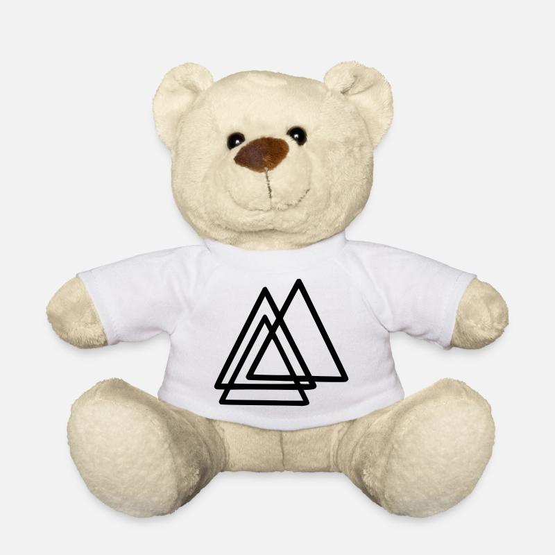 Formes - Triangles - Nounours - blanc