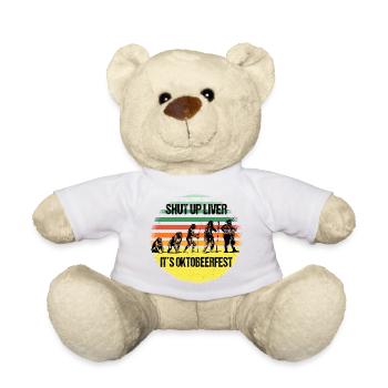 Oktobeerfest Evolution – Shut Up Liver - Teddy - Weiß - Vorne