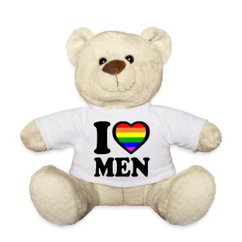 I love men - Nounours - blanc - Devant