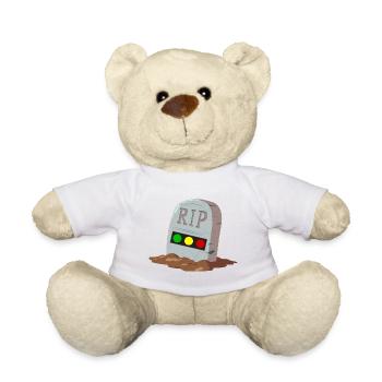 Ampel Ruhe in Frieden RIP - Teddy - Weiß - Vorne