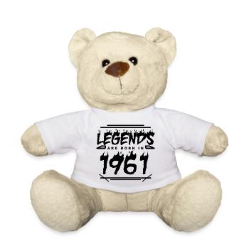 1961 - Born 1961 - Built in 1961 - Teddy Bear - white - Front