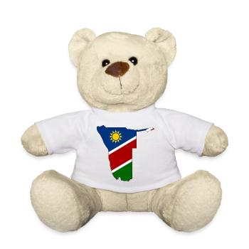 Namibia Flagge Landkarte - Teddy - Weiß - Vorne