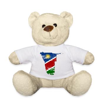 Namibia Landkarte used - Teddy - Weiß - Vorne