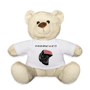 Noir de crâne du monde parallèle - Nounours - blanc - Devant
