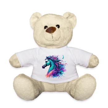 Cheval - Nounours - blanc - Devant