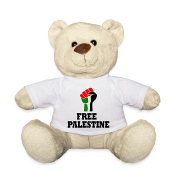 Free palestine - Nounours - blanc - Devant
