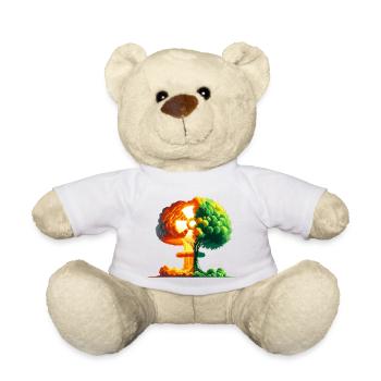 Baum des Lebens und nukleare Explosion - Teddy - Weiß - Vorne