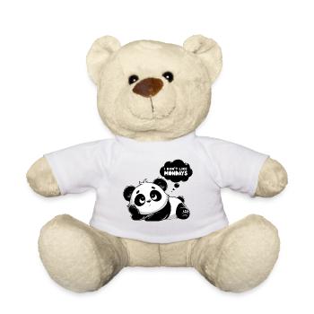 Melancholic Panda Monday - Teddy Bear - white - Front