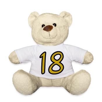 HAPPY BIRTHDAY. HAPPY BIRTHDAY. ANNIVERSARY. - Teddy Bear - white - Front