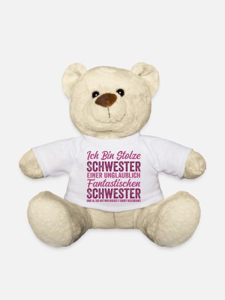 Stolze Schwester einer unglaublich fantastischen - Teddy - Weiß