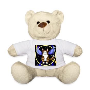 Engelskatze im Weltraum. - Teddy - Weiß - Vorne