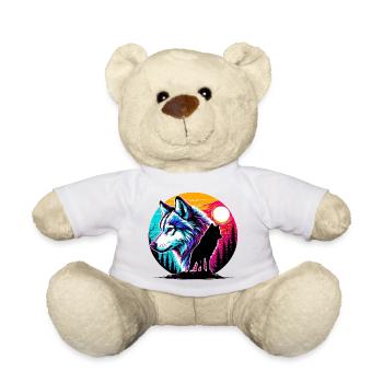 Wolf - Teddy Bear - white - Front