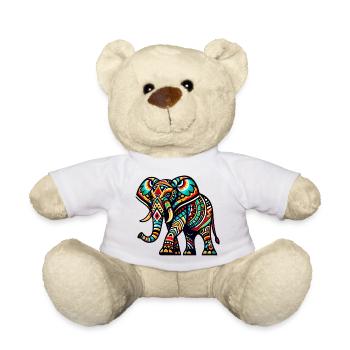 Éléphant - Nounours - blanc - Devant
