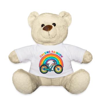 Conception de vélo Chasing Rainbow - Nounours - blanc - Devant