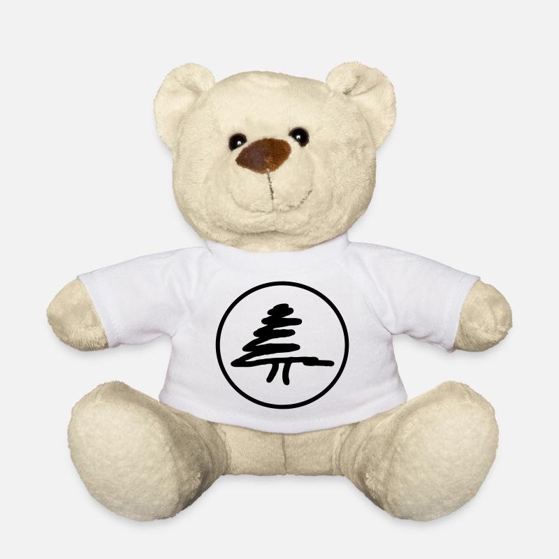 Sapin en cercle - Nounours - blanc