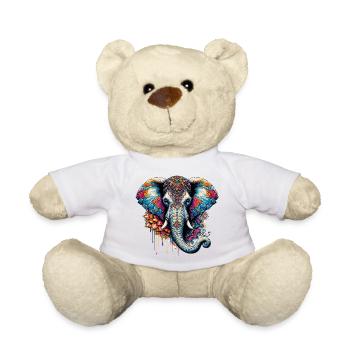 Éléphant - Nounours - blanc - Devant