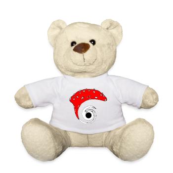 Champignon trou noir - Nounours - blanc - Devant
